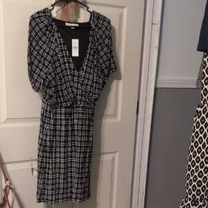 Black and White Checkered Dress